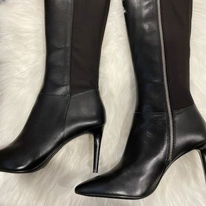 Michael Kors black heel boots size 8
